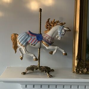 American horse Carousel by Tobin‎ Fraley Signed and Numbered 986/9500 Flame Mane